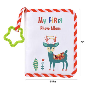Zuyyon Baby Photo Album Baby Memory Book, Soft Cloth Photo Book First Year Memory Album Shower Gift For Newborn Toddler & Kids,