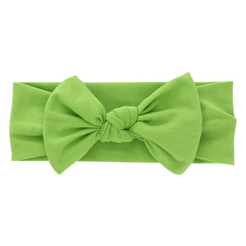 Babygiz Baby Girl Headbands-Infant,Toddler Cotton Handmade Hairbands With Bows Child Hair Accessories (Lime Green)