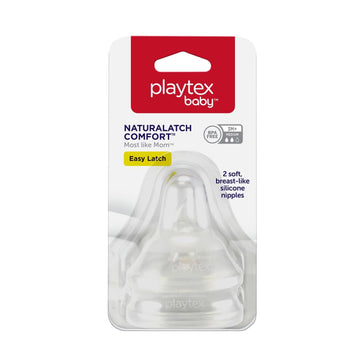 Playtex Baby Naturalatch Comfort Nipple, Switch From Breastfeeding To Bottle, Most Like Mom Feel, Medium Flow, 2 Count