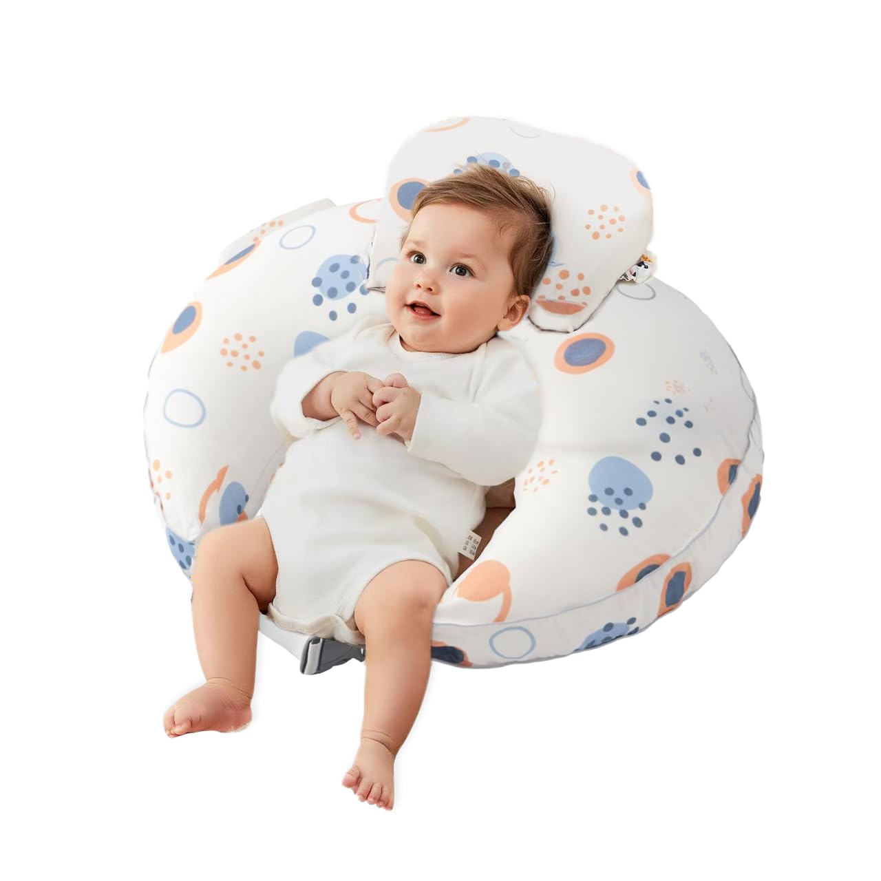 CrystCare Nursing Pillow for Breastfeeding & Bottle Feeding -Breastfeeding Pillow with Adjustable Waist Strap, Feeding Pillow fo