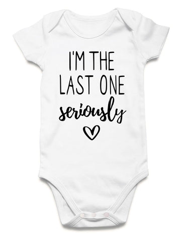 6-9 Month Boy Clothes I'M The Last One Seriously Romper Funny Bodysuit Baby Girls Cotton Outfit Letter Print Infant Bodysuit