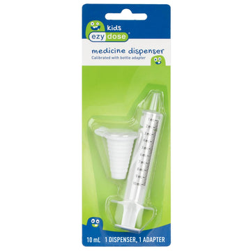 Ezy Dose Kids Baby Oral Syringe & Dispenser Calibrated For Liquid Medicine, Reduce Mess, Easy Way To Orally Administer Medicatio