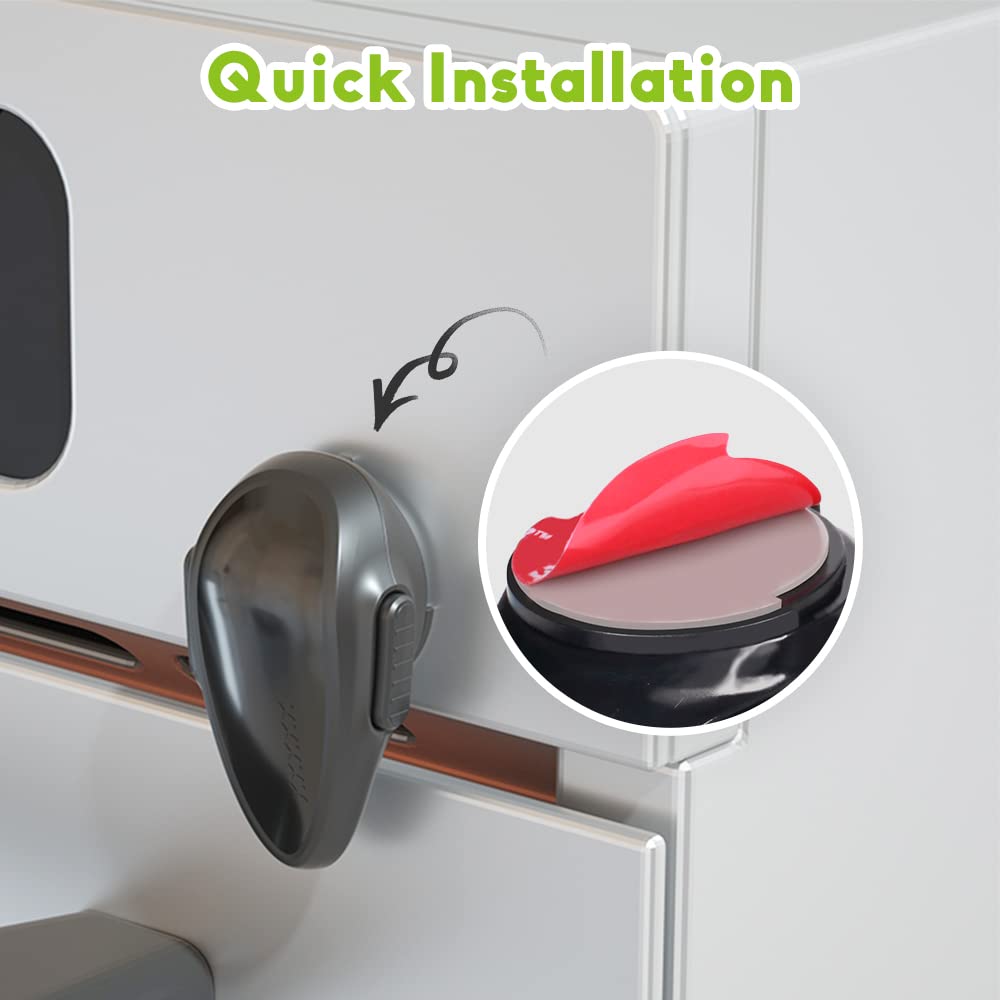 Safelon 1 Pcs Child Safety Oven Lock, Kitchen Safety Oven Door Lock For Babies & Toddlers (Black)