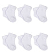 Gerber Baby 6-Pair Sock, White, 3-6 Months