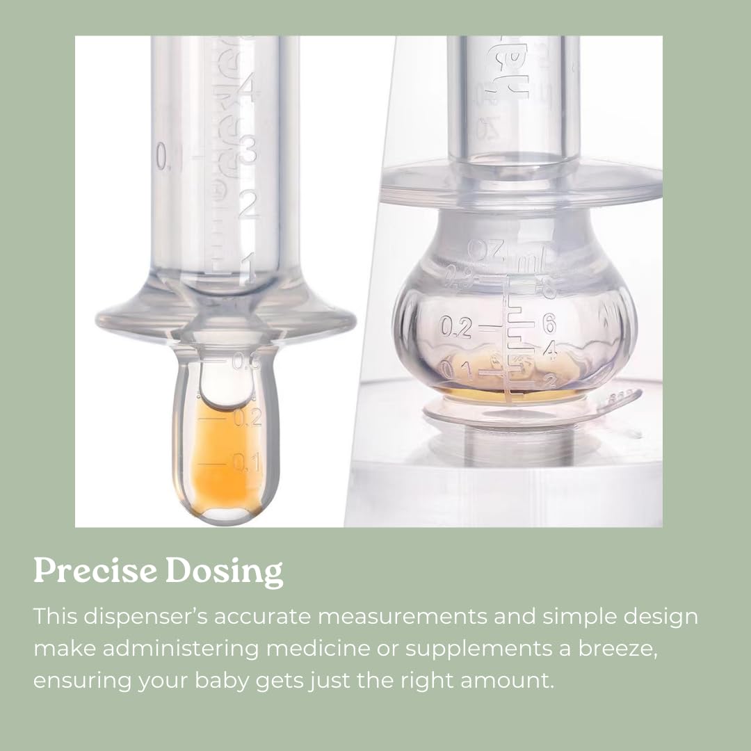 Haakaa Squeeziedose Silicone Liquid Dispenser (8Ml) - Multi-Purpose Baby Feeding Syringe/Liquid Medicine Dispenser - Accurate Do