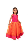 Stanwells Kids Baby Girls Lehenga Choli Set Fleared Pattern Dress Sleevless Readymade Ethnic Traditional Full Length Indian Girl