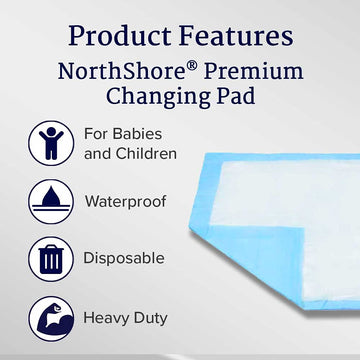 Northshore Premium Quilted Baby Changing Pads, 5 Ct