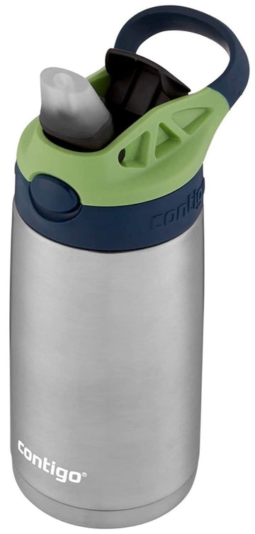 Contigo Kids Straw Stainless Steel Water Bottle With Autospout Lid, 13Oz.