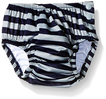 Kiko & Max Boys' Absorbant Reusable Swim Diaper, Alligator (Navy), Small
