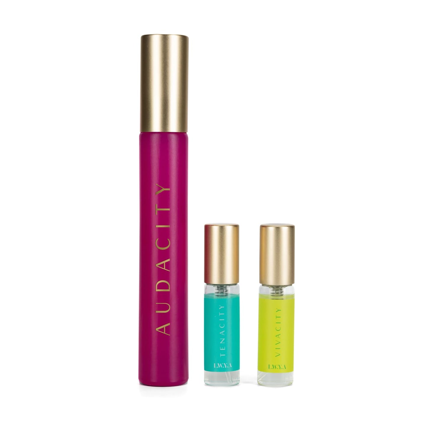 Audacity Discovery Set By Lwya For Women - 3 Pc Mini Gift Set 0.27Oz Audacity Edp Spray, 0.1Oz Tenacity Edp Spray, 0.1Oz Vivacit