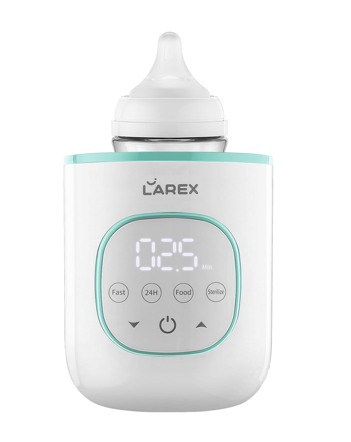 LAREX Bottle Warmer, Fast Baby Bottle Warmer for Breastmilk and Formula, with Timer and Accurate Temp Control, 8-in-1 Baby Milk