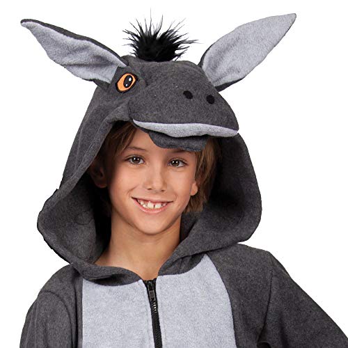 Rg Costumes 100 Acres Donkey Hoodie Costume, Gray, Small