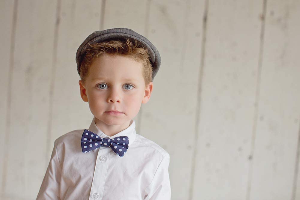 Born To Love Baby Boys Hat Herringbone Driver Page Cap, Dark Grey, 6-12 Months