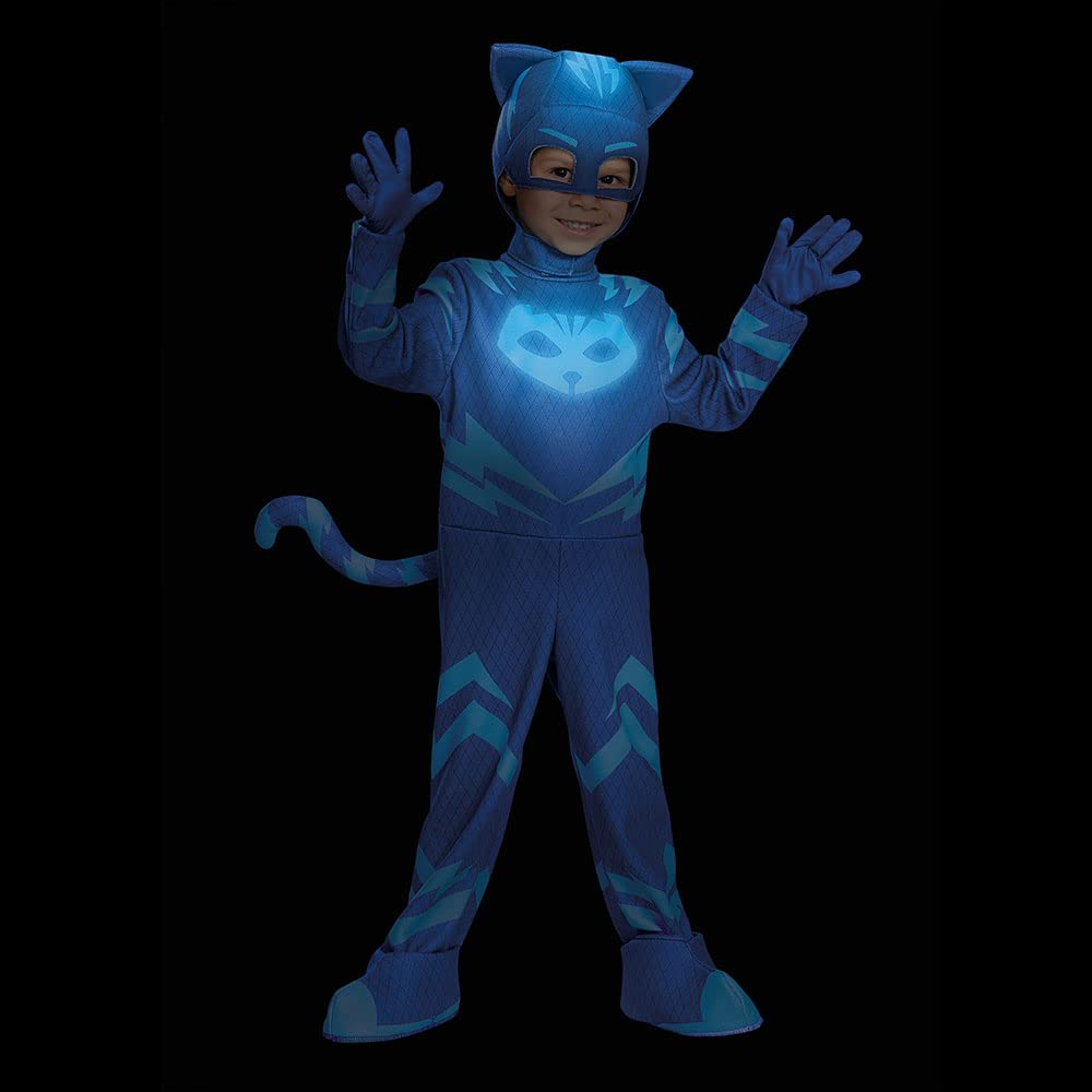 Catboy Deluxe Toddler Pj Masks Costume, Medium/3T-4T
