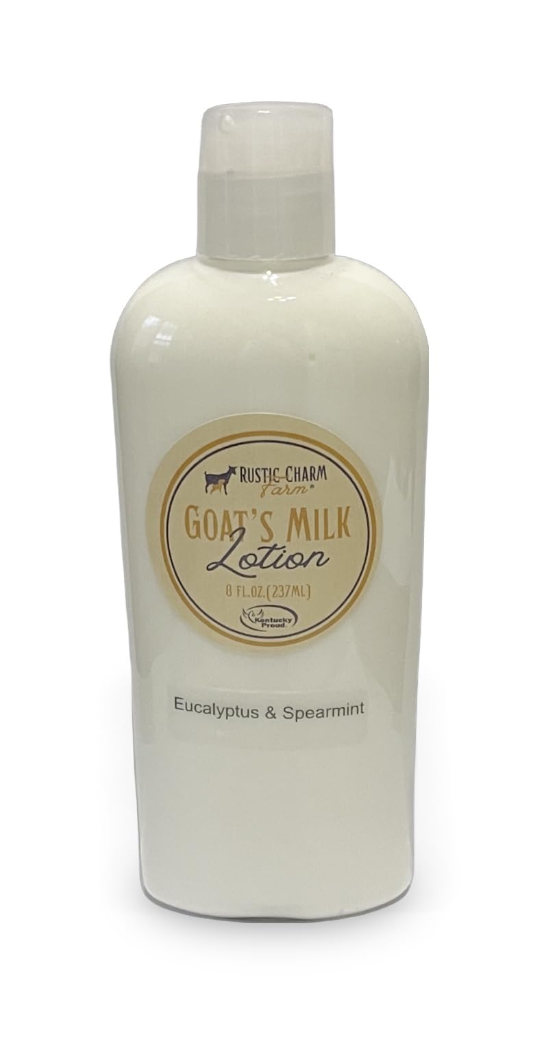 Rustic Charm Farm Goat Milk Lotion, Eucalyptus Spearmint