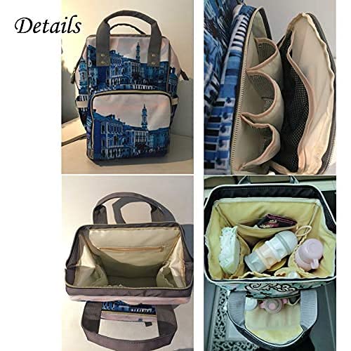 Newcos Personalized Sparkly Glitter Drips Pink Rose Gold Blush Diaper Bag With Name Nappy Bags Travel Casual Mummy Backpack For
