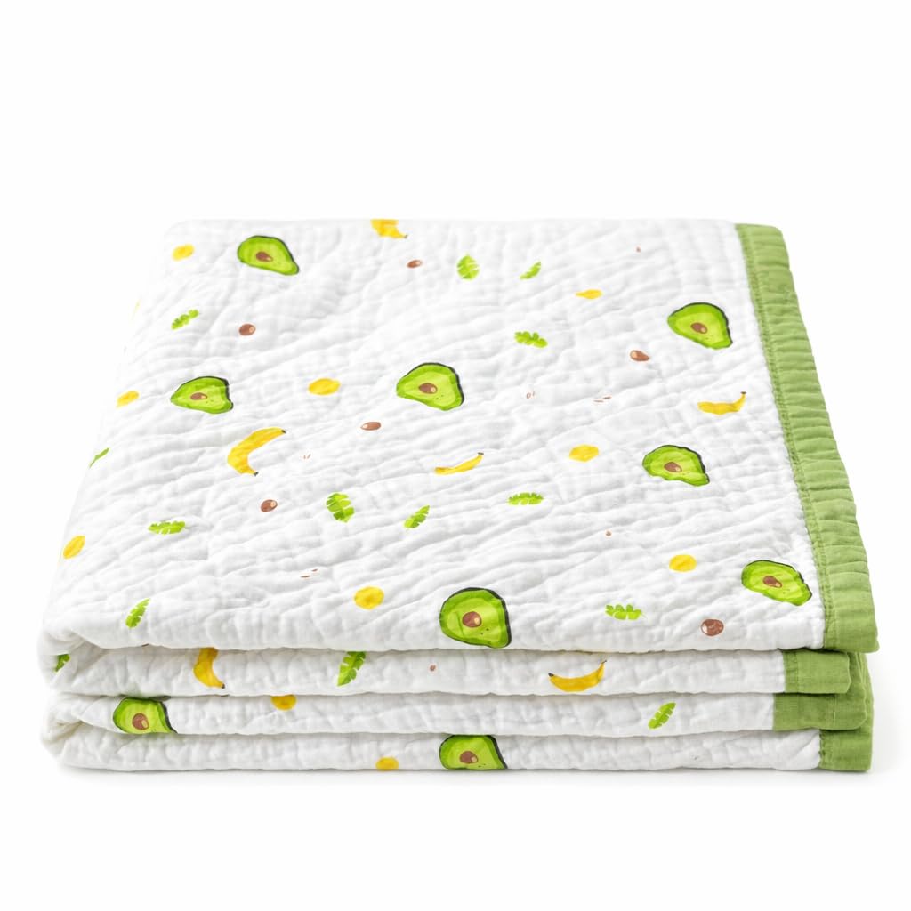 Tinybloo Baby Blanket 100% Muslin Cotton 6Layer Soft Blanket For Newborns, Infants & Toddlers | Breathable, Lightweight Summe