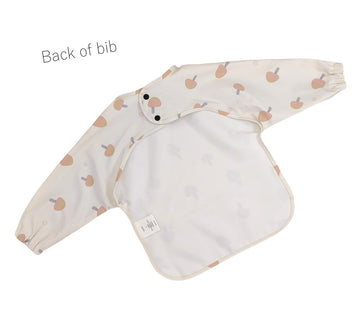 Gzmm Waterproof Baby Bibs,Infant Toddler Long Sleeve Feeding Bib With Food Catcher,Easy Clean & Washable(Mushroom)