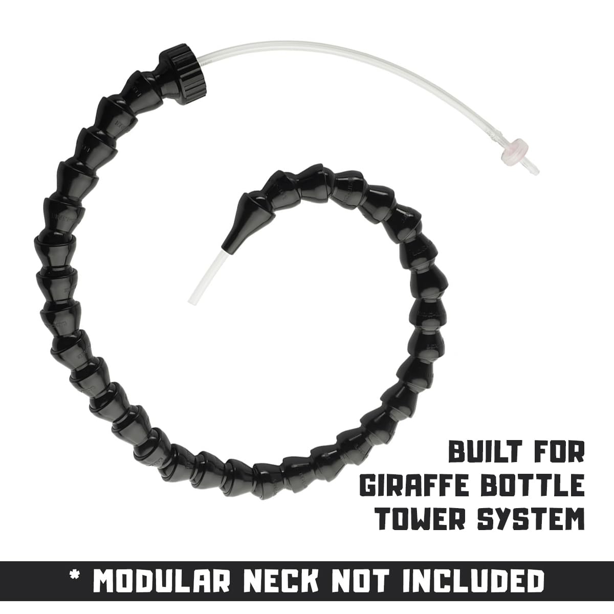 Giraffe Bottle Replacement Tube/Valve Kit For Tower Hands Free System, 25 Inch Neck