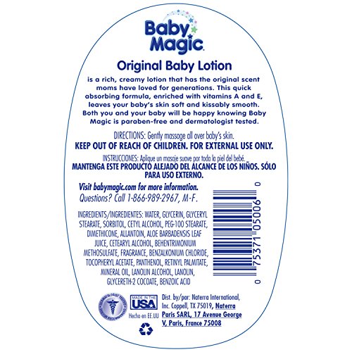 Baby Magic Gentle Baby Lotion, Original Baby Scent, 6 Pack