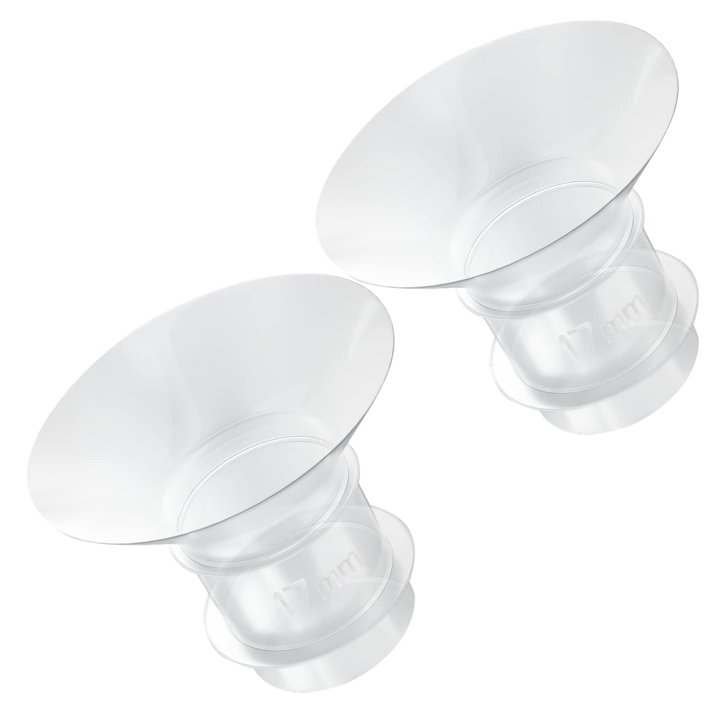 2PCS Flange Insert 17mm Compatible with Medela/Spectra/Willow/TSRETE/Momcozy S9/S12/S9Pro/S12Pro Breastpump 24mm Shields, Reduce