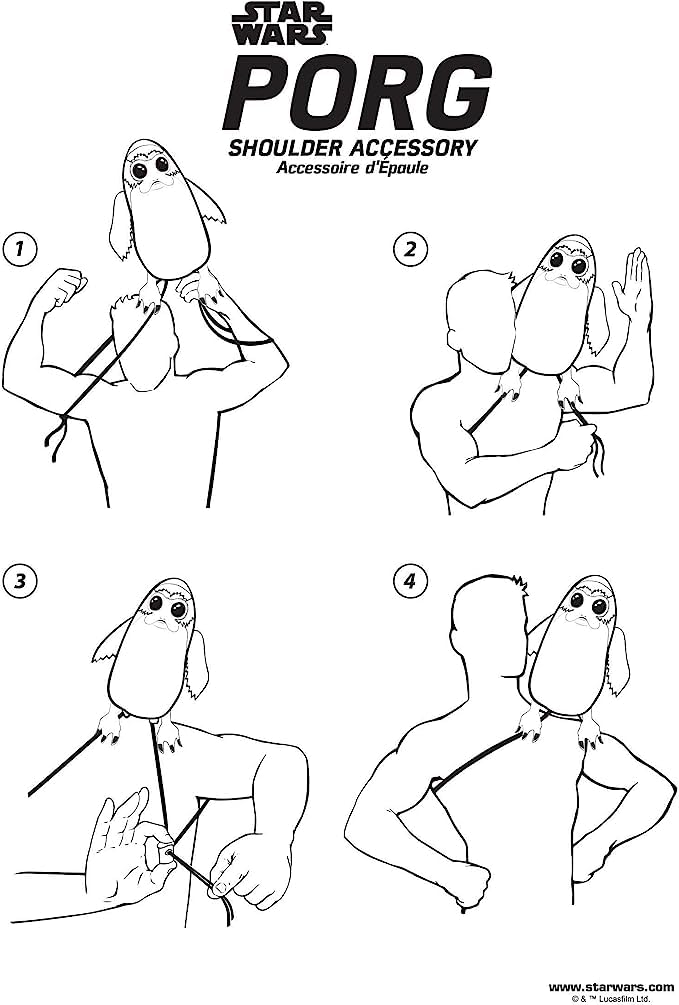 Rubies Star Wars Episode Viii: The Last Jedi Porg Shoulder Sitter Costume Accessory