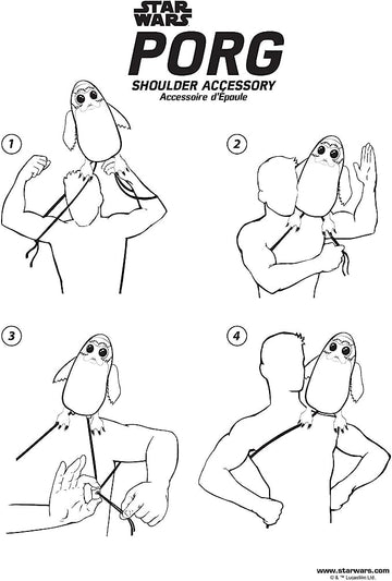 Rubies Star Wars Episode Viii: The Last Jedi Porg Shoulder Sitter Costume Accessory