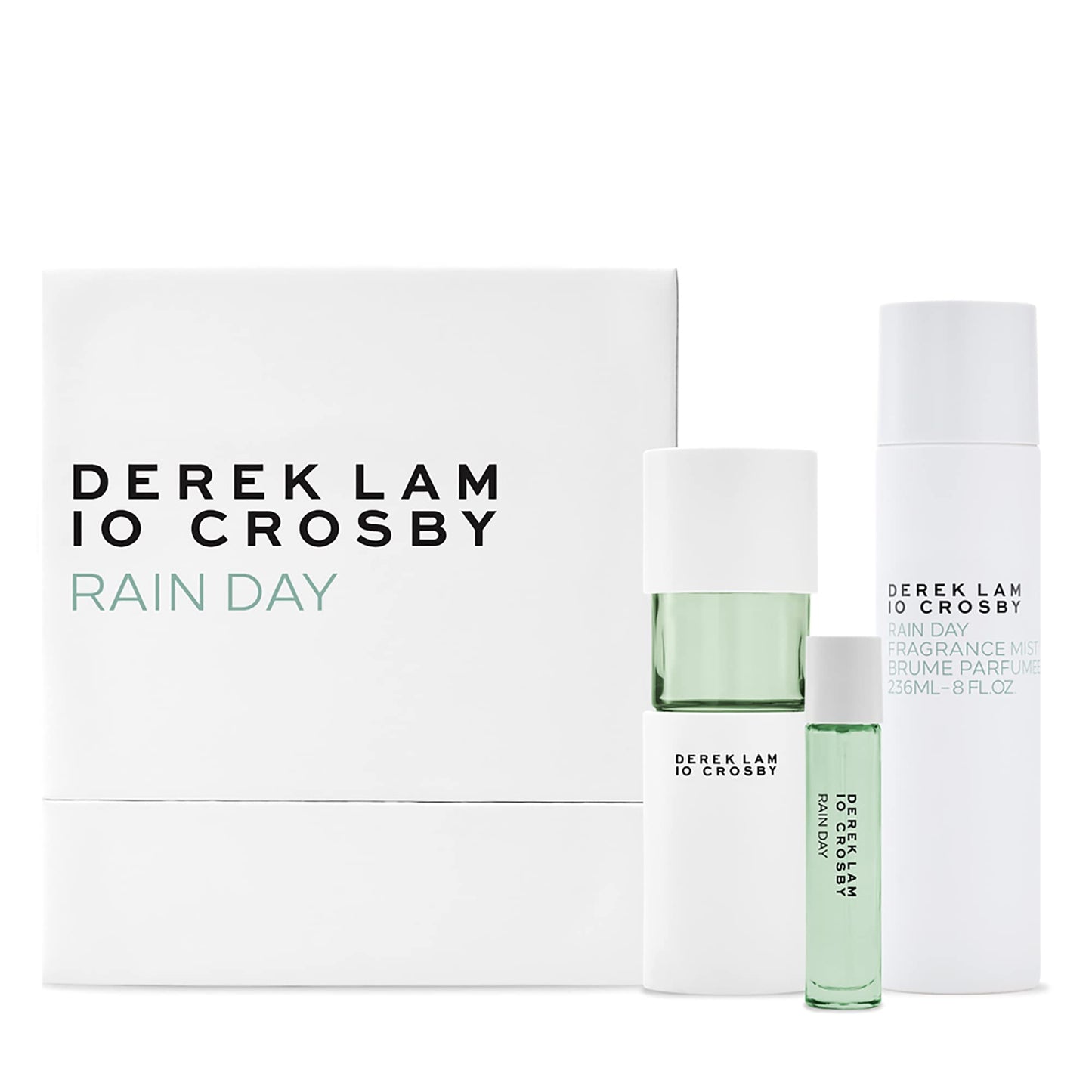 Derek Lam 10 Crosby Rain Day Spring 20 by Derek Lam for Women - 3 Pc Gift Set 3.4oz EDP Spray, 10ml EDP Spray, 8oz Fragrance Mis
