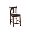 Benjara Wooden High Chair, Set Of 2, Brown/Black