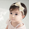 Ickeyou Lace Bow Baby Girls Headband Cute Floral Bow-Knot Hairband Soft Lace Newborn Infants Toddlers Kids Christening Baptism P