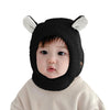 Syga Winter Warm Ear Protection Knitted Woolen Unisex Baby Hat (26 Year) Black
