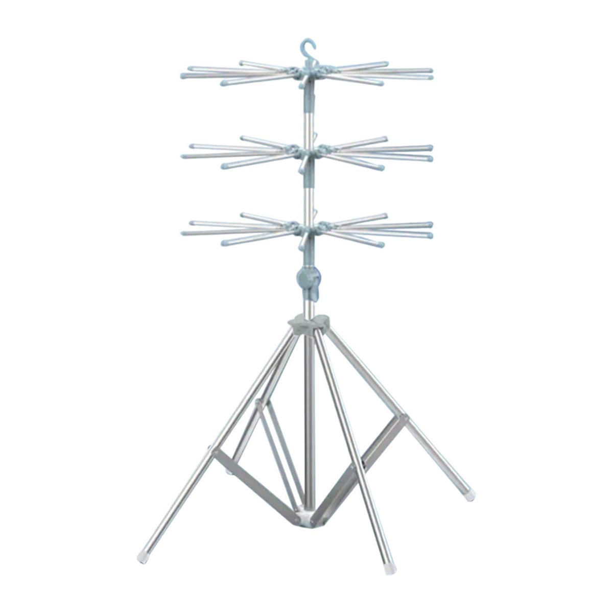 Merishopp Baby Clothes Drying Rack Windproof Diaper Drying Rack for Garden Indoor Baby Blue