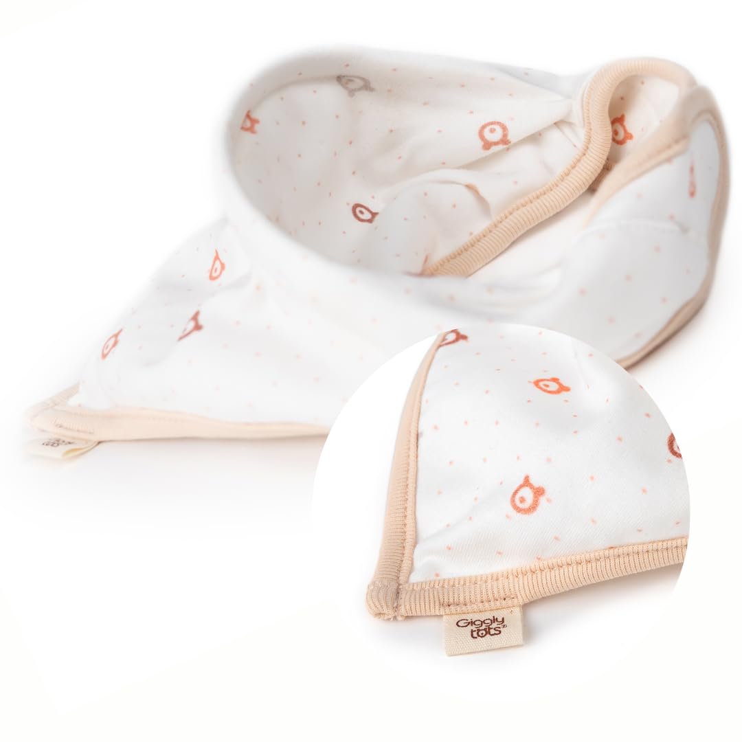 GigglyTots Innovative Pacifier Holder BibStop Pacifier from Falling Out Allowing Baby Easy RetractionNewborn Essentials Must Hav