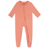 Guisby Baby Footed Pajamas With Mitten Cuffs,Double Zipper Sleepers Orange 12-18 Months