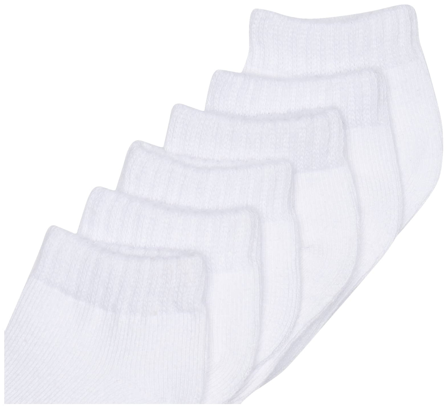 Luvable Friends Unisex Baby Newborn And Baby Socks Set, White, 0-6 Months