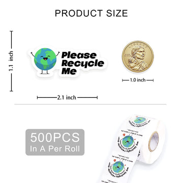 Cute Small Business Stickers,Funny Please Recycle Me Small Business Stickers, Reused Box, Recycling Label, Packaging Stickers, M