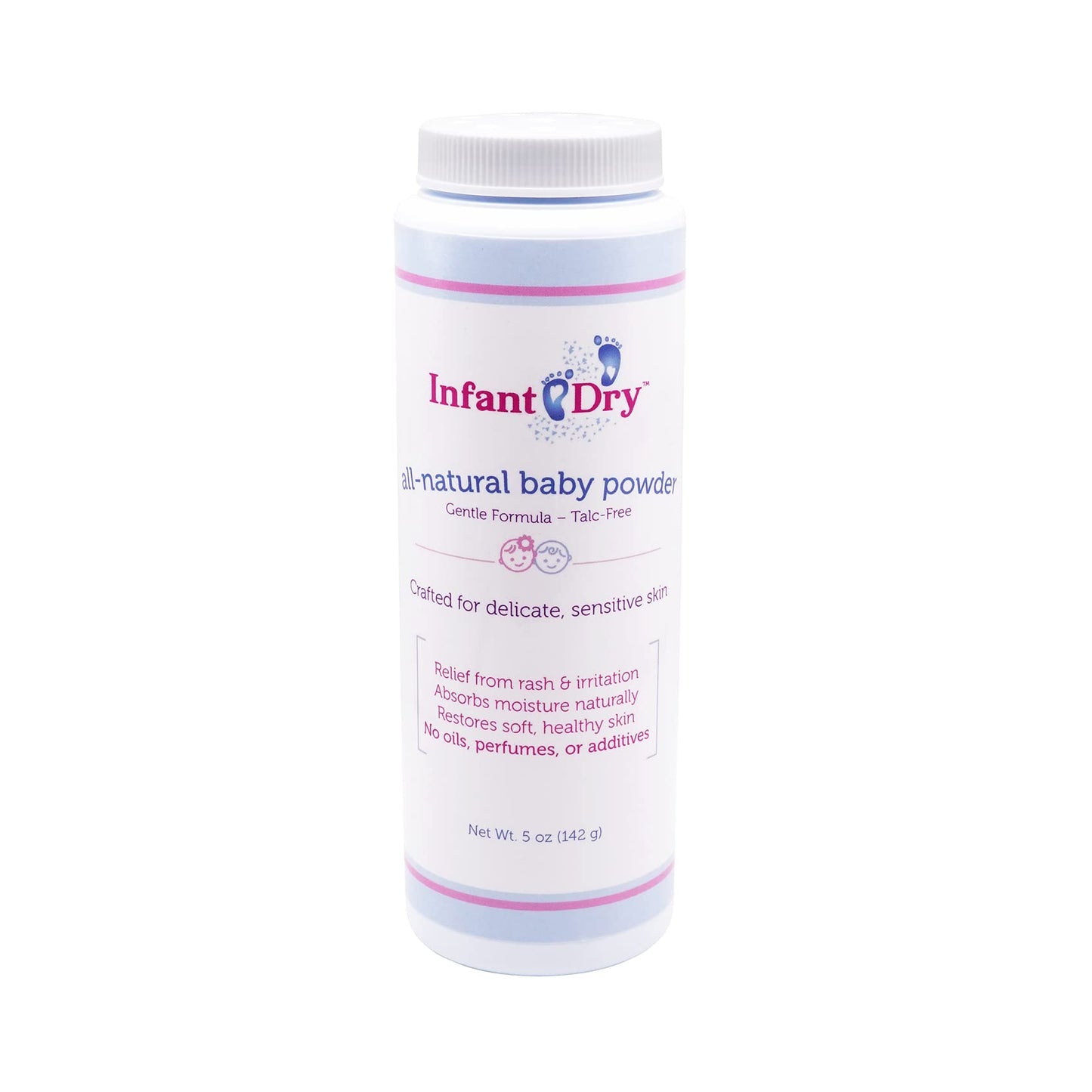 Infant Dry All Natural Baby Powder 5Oz - Gentle Formula Talc Free, All Natural And Unscented Dusting Powder For Sensitive Baby S