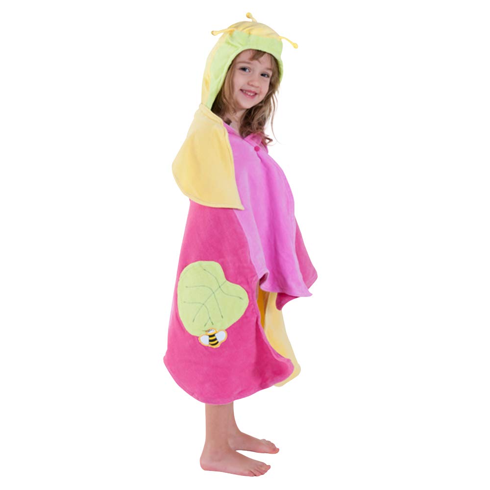 Kidorable Girls Lotus Towel, Yellow, Size Newborn To 2 Years