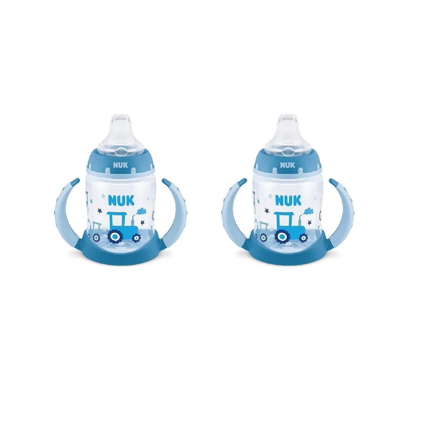 NUK Learner Cup (2 Count (Pack of 1), Tractor), Neutral