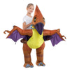 Hsctek Inflatable Dinosaur Costume Kids Boys Girls, Inflatable Blow Up Costume Riding Pteranodon Dinosaur Costume Child, Inflata