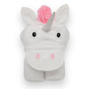 Yikes Twins Hooded Baby Towel For Kids 2-8 | Large 100% Cotton Baby Towel For Girls Or Boys In White | Cute Unicorn Bath Towels