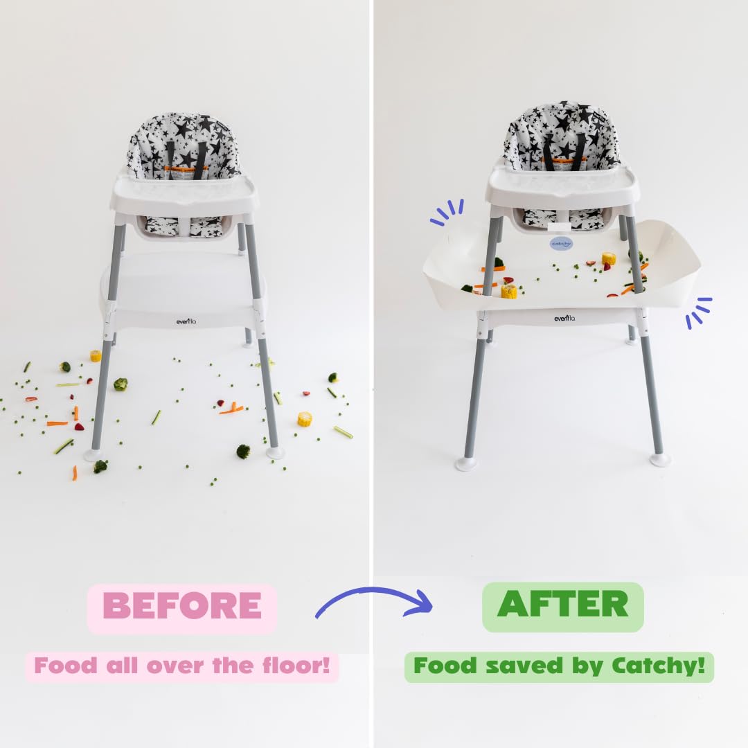Catchy - Food Catcher - Compatible With Evenflo 4-In-1 Eat & Grow High Chair - Highchair Sold Separately - Baby & Toddler Food &