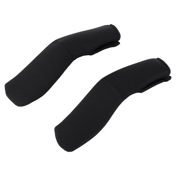 Haosie Toddler Stroller Handle Cover, 1Pair Black Neoprene Kids Replacement Pushchair Handle Cover Elastic Dust Proof Protector