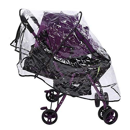Fdit Clear Baby Stroller Rain Cover Pvc Universal Waterproof Ventilation Windproof Dust Weather Shield Umbrella Pram Cover Acces