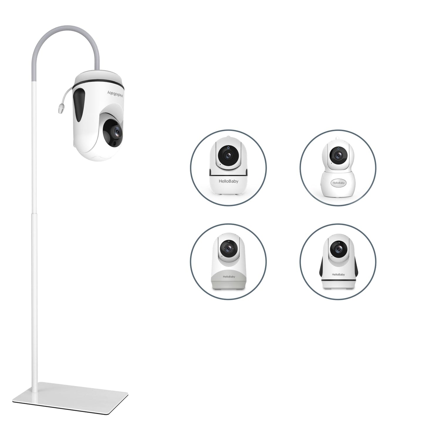Hellobaby Baby Monitor Mount For Hb6550/Hb6560/Hb65/Hb66/Hb40/Hb6339,Floor Stand For All Hello Baby Monitors, Height Adjustable