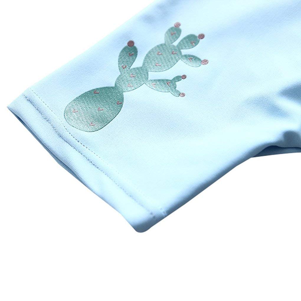 Best For All Baby Toddler Boys Two Pieces Swimsuit Set Swimwear Dinosaur Bathing Suit Rash Guards With Hat Upf 50+ (Lake Blue, 2