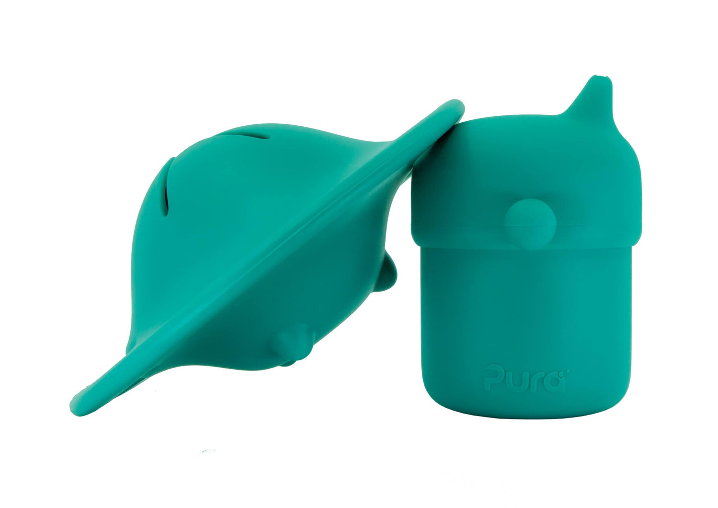 Pura my-my Silicone Snack Container & Sippy Cup Bundle | Spill Proof, Reusable, Food Grade Silicone, Plastic-Free | For Kids, To