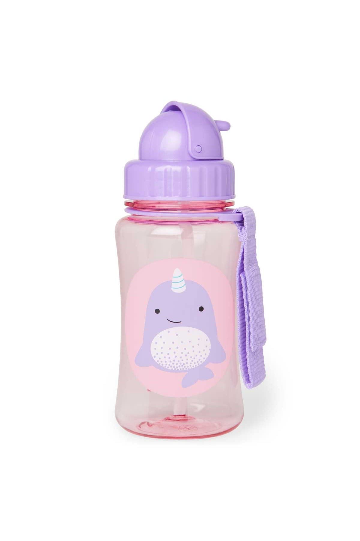 Skip Hop Toddler Sippy Cup with Straw, Zoo Straw Bottle, Narwhal