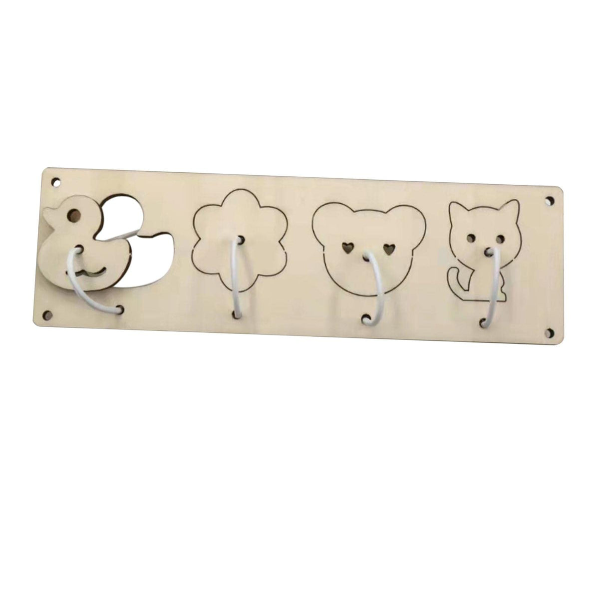 ATORSE Kids Busy Board DIY Material Activity Sensory Board Parts for Toddler Gifts Animals Matching