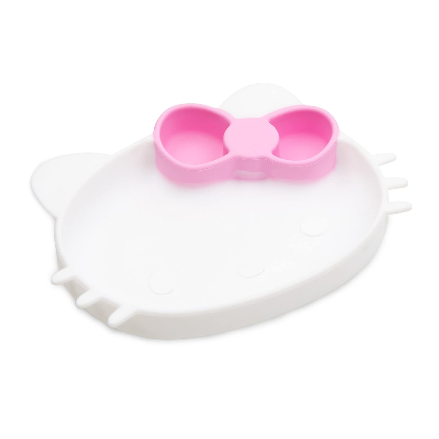 Bumkins Toddler and Baby Suction Plates, Hello Kitty Silicone Grip Dish for Babies and Kids, Baby Led Weaning, Baby Feeding Supp